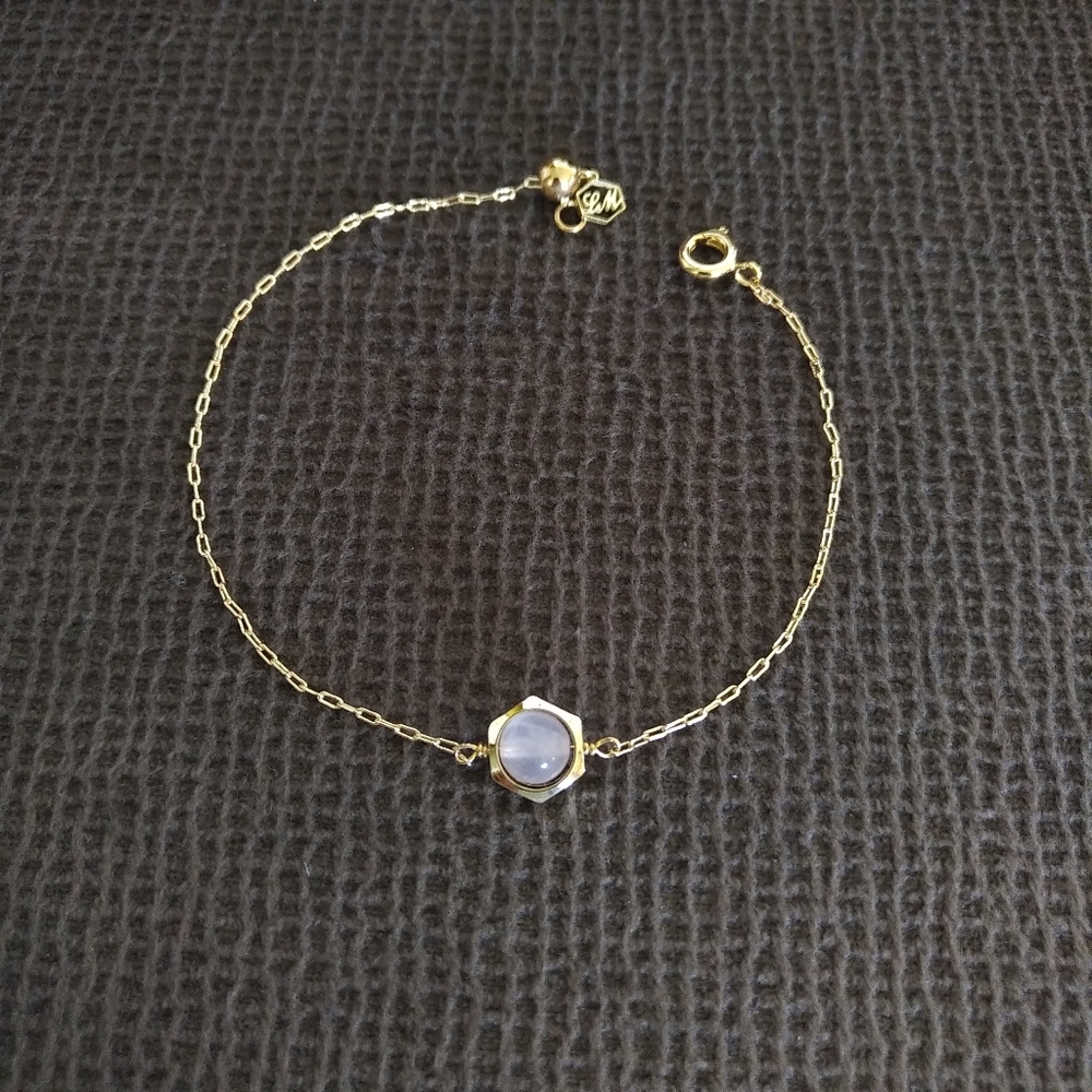 La Meno Hexagon Rose🌹Quartz💎Bracelet - Picture 13 of 15